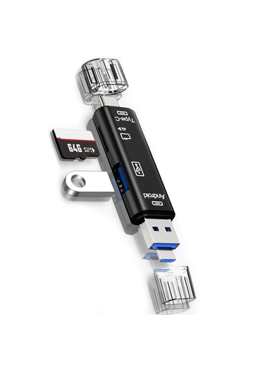 Forzacase FC983 5in1 Usb Micro Sd/ Tf Usb 3.0 Type-c Micro Usb Kart Okuyucu