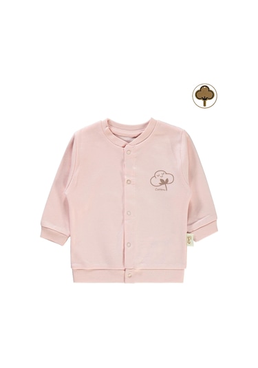 Civil Baby Bebek Organik Hırka 1-12 Ay Pembe