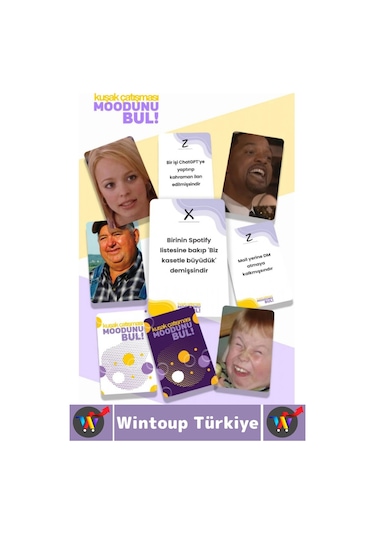 Eğlenceli Aile Arkadaş Genç Yaşlı Nesil Komik Mizah Oyunu Moodunu Bul-kuşak Çatışması 200 Kart