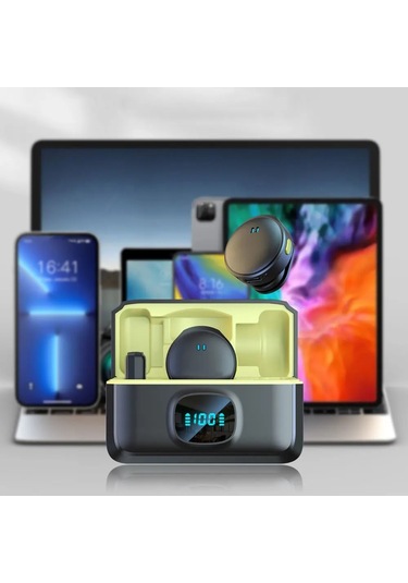 Plentiful Mıknatıslı Kablosuz Yaka Mikrofonu Çift Mikrofon