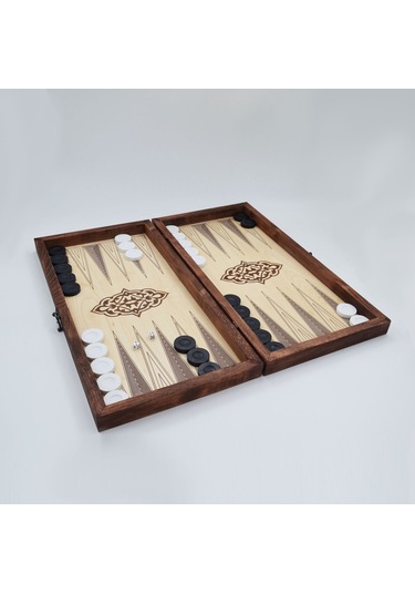 Simya Figür Tavla Tavus Kuşu (Akça Kaplama)