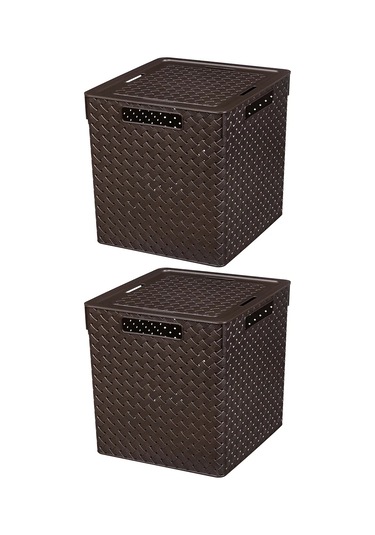 El Casa Saklama Kutuları 2 Adet, 23 Litre 38080874 Kahverengi