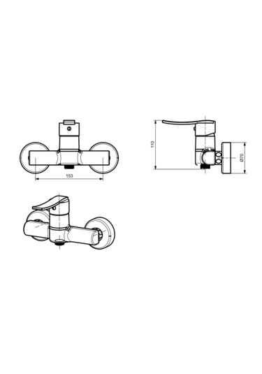 Nova Duş Batarya Krom