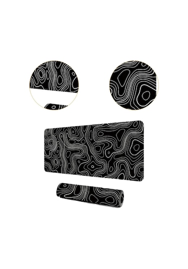 Suntek Klavye Sümen Kauçuk Hafif Taşınabilir Siyah-ve-beyaz