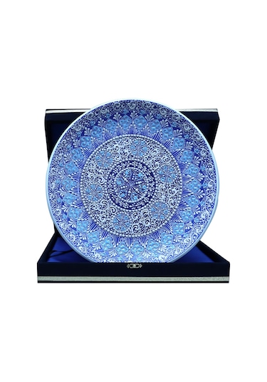 E38 El İşçiliği Çini Tabak - 30 Cm - 6523