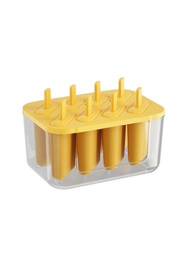 Ranyeek Evde Kullanıma İdeal Silikon Buzluk & Dondurma Kalıbı - Büyük Kapasiteli Depolama Kutusu İle Yeşil冰棍模 Çok Renkli