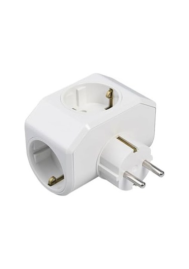 Yonca Plus Beyaz Üçlü Topraklı Priz 1