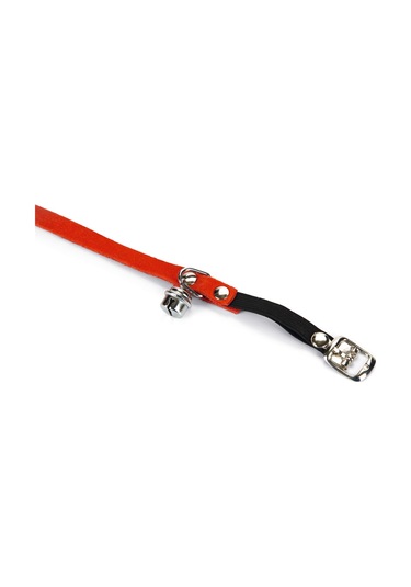Beeztees Kedi Boyun Tasması, Süet, Kırmızı, 24-29cm