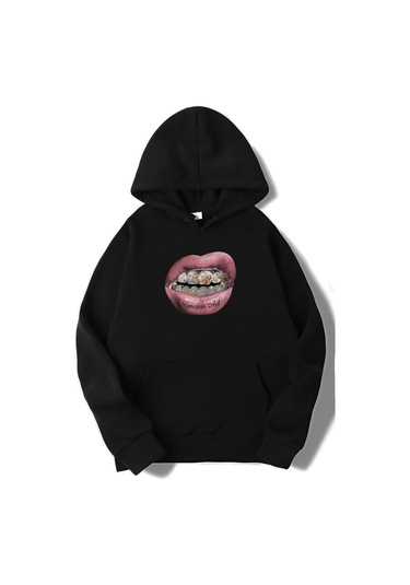 Brz Collection Unisex Oversize Timeless Art Hoodie Siyah Siyah