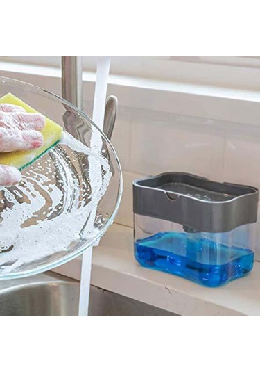 Büro Ev Ofis Banyo Mutfak Düzeni İçin Pompalı Sünger Hazneli Sıvı Sabunluk Diğer