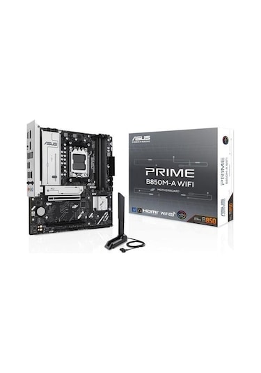 Asus Prıme B850m-a Wıfı6e Ddr5 Hdmı-dp Typec Pcıe 5.0 Am5 Matx