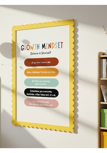 Growth Mindset Dijital Baskı Poster Çerçevesiz