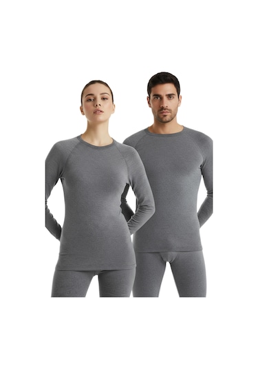Blackspade Unisex Termal Tişört 2. Seviye 9259 Gri Melanj