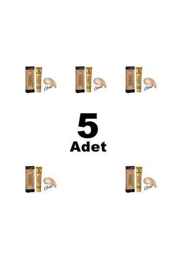New Well Derma Make Up Yoğun Kapatıcı Fondöten Gold 5 Adet