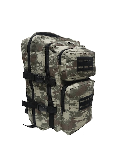 Baggor Kampçı-Seyahat-Dağcı-Outdoor-Askeri Taktik Sırt Çantası Siyah Çok Renkli