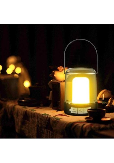 Pazly Dış Mekan Led Kamp Lambası Ipx4 Suya Dayanıklı Siyah Beyaz Diğer Diğer