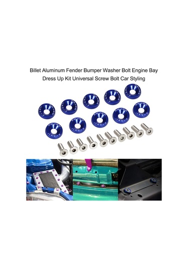 Youmex 10 Adet Çelik Levha Alüminyum Tampon Yıkama Seti, Araç Gövde Parçaları İçin Sıkı Tutuş, Mavi Ve 7 Farklı Renk Seçeneği