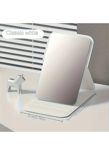 Willowhaven Katlı Taşınabilir Pembe Aynalı Makyaj Aynası Ayaklı Kompakt Pembe