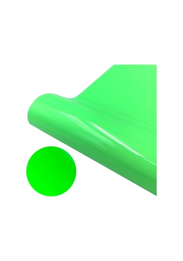30 X 50cm Aydınlık Pu Gravür Filmi Isı Transferi Vinil Yeşil Parlayan Yeşil Işık