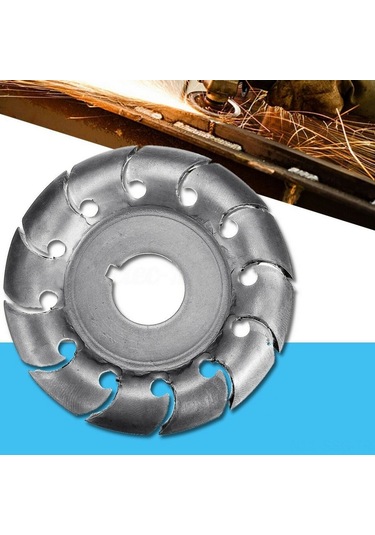 Springsun 90mm Ahşap Oyma Ve Parlatma Diski - 5/8" Bağlantılı 12 Dişli Mangan Çelik