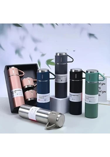 Willowhaven Pembe 500ml Termos Paslanmaz Çelik Sıcak Soğuk İçecek Matarası Pembe