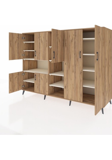 Kronos Dolap 13 Raflı 7 Kapaklı 220x59x163 Çam-çam/aytaşı Çam-çam/aytaşı