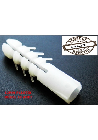 12Mm Plastik Dübel 50 Adet