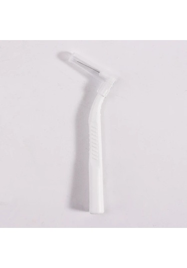 Willowhaven 7 Karakter L Şekilli Diş Arası Fırçası 0.4mm Beyaz Orta Sert Nayon Kıllar Ergonomik Sap