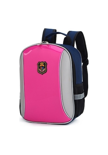 Anaokulu Logolu Okul Çocuk Sırt Çantası Pembe