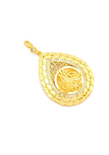 Altın Kaplama Tuğralı Kolye Ucu Tgr-718 Altın