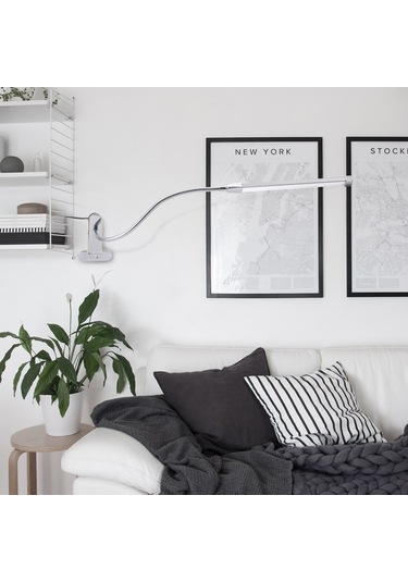 Suofeng 12w Parlak Aydınlatma, Işıık Seviyesi Ve Rengi Ayarlanabilir Usb Şarjlı Klemeli Okuma Lambası - Gümüş Renk Diğer