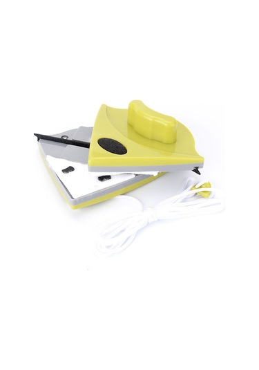 Sones Çift Taraflı Cam Pencere Temizleyici Üçgen Çok İşlevli Manyetik Cam Temizleyici Beyaz