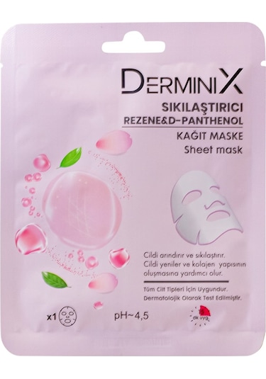 Derminix Rezene & D-Panthenol Sıkılaştırıcı Kağıt Yüz Maskesi