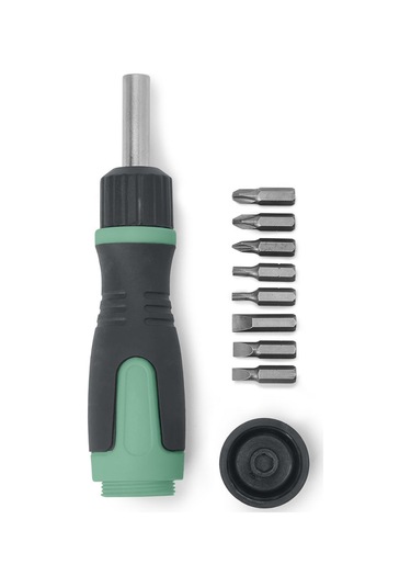 Mıknatıslı Cırcırlı Tornavida, 8 Değiştirilebilir Uç