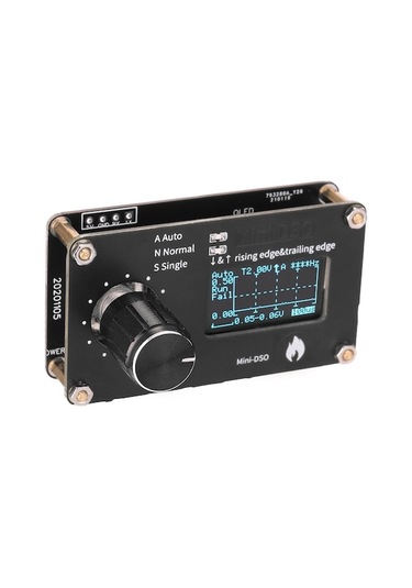 Trendooze Tek Osiloskop Osiloskop Örnekleme Oled Ölçüm Mini Metal Khz Kanallı İnç Hızı Ekran Düğme Dokunmatik Buton Basit Ayarı 250 0.96 Ba