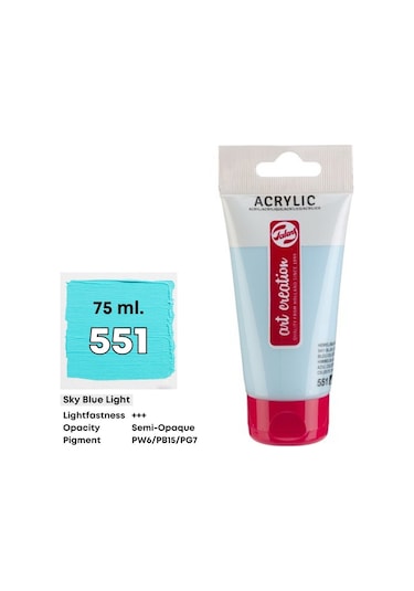 Talens Art Creation Akrilik Boya 75 ML Sky Blue Light 551
