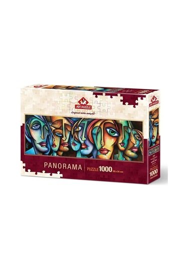 4446 Art Puzzle. Hüznü Paylaşanlar. 1000 Parça Panorama  Puzzle