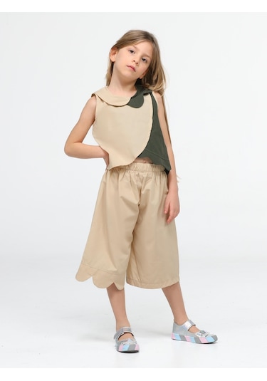 Dream Kız Çocuk Kapri Takım-bej Bej