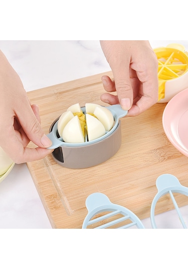 Shineyee Plastik Yumurta Kesici, Mükemmel Dilimler, Çeşitli Meyve Ve Sebzeler İçin Uygun, Kolay Temizlenir, Kompakt Tasarım Diğer
