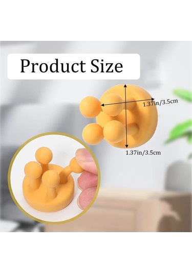 Pazly 6'lı Silikon Diş Fırçası Tutucu, Duvara Monte Askı, Banyo Mutfak Aksesuarı, Siyah Siyah