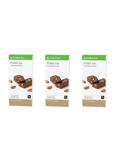 3 Paket Protein Bar Vanilya Aromalı Bademli 14'lü