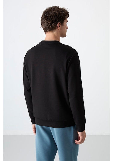 Tommy Life Tommy Lıfe Siyah Erkek Basic O Yaka Rahat Form Sweatshirt - 88053 T09er-88053 001