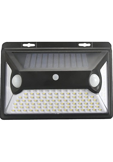 Youtek Solar Bahçe Işığı 118 Led, Hareket Sensörlü, Ip44 Su Geçirmez, Usb Şarjlı, Siyah Dış Mekan Duvar Lambası 1 Adet
