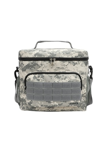 Lıcorıce Açık Büyük Kapasiteli 15l Geri Alınabilir Çift Kullanımlı Isı Yalıtımı Ve Soğuk Tutma Piknik Çantası Gri