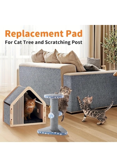 Honeybeeshop Kedi Tirmalama Koruyucu Kendinden Yapışkanlı Mobilya Koruyucu Khaki 15 75x78 74inch Gri Koltuk Kapı Kedi Ağacı Rafı