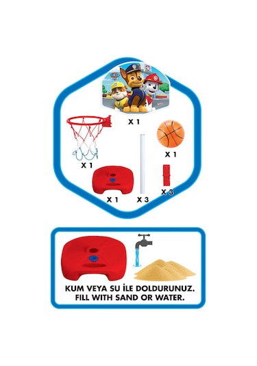 Fen Toys Paw Patrol Büyük Ayaklı Basketbol Set 03880