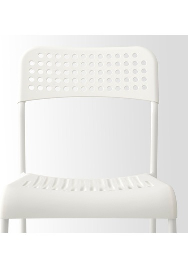 Plastik Sandalye, Beyaz Renk Meridyendukkan Salon-mutfak Sandalyesi