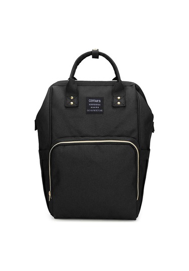 Springsun Çok İşlevli Büyük Kapasiteli Sırt Çantası Su Geçirmez Mumya Çantası Seyahat Çantaları Siyah