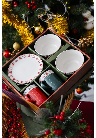 Acar Home Santa 2 Kişilik 6 Parça Kupa - Kase Seti