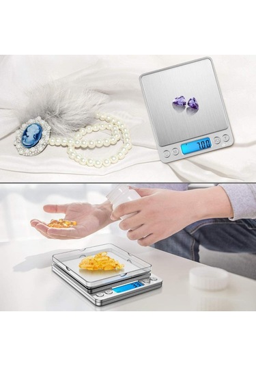 Dijital Hassas Elektronik Taşınabilir Terazi Tartı 3000gr- 0.1gr